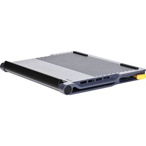 Cooler Targus para Notebooks 17'' com Inclinação Ajustável e Ventilador Duplo + HUB 4 Portas USB-A - AWE81US