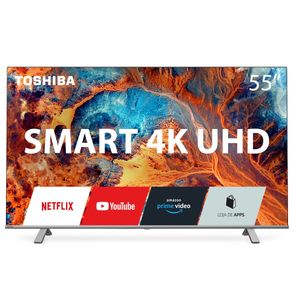 Smart Tela DLED 55'' 4K Toshiba 55C350KB VIDAA 3 HDMI 2 USB Wi-Fi - TB005