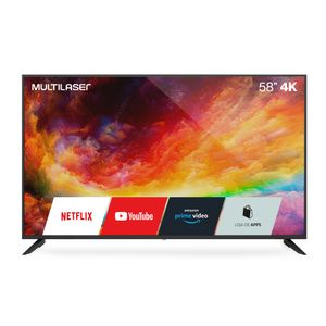 Tela 58 Polegadas 4K Uhd Smart Com Wifi Integrado Multilaser - TL039