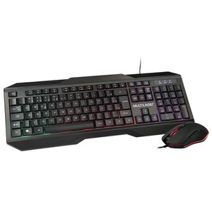 Teclado e Mouse Gamer 2400DPI com Fio LED Multi - TC239