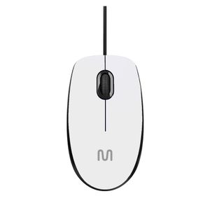 Mouse Com Fio MF400 Clique Silencioso Conexão USB 1200dpi Cabo de 180cm 3 Botões Branco Multilaser - MO389