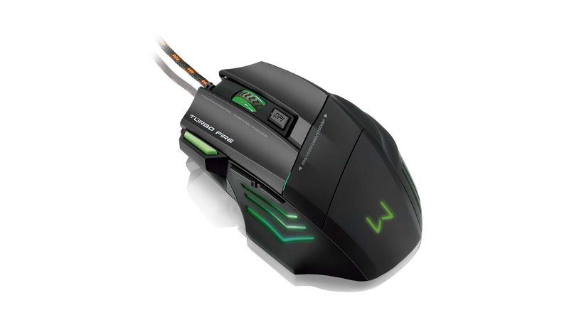 Mouse Gamer Warrior Rayner 3200DPI 7 Botões QuickFire Mouse Gamer Warrior Rayner 3200DPI 7 Botões QuickFire