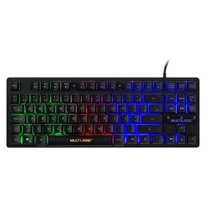 Teclado Gamer De Membrana Tkl Led Rainbow Multi - TC261