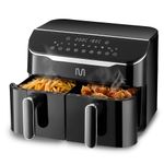 Fritadeira Air Fryer Cesto Duplo Preta