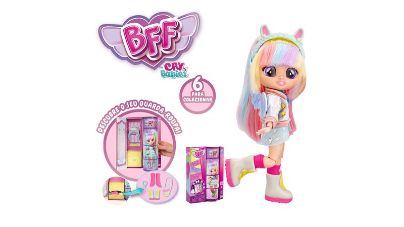 Boneca BFF By Cry Babies 20cm com Acessórios Jenna Multikids - BR2065