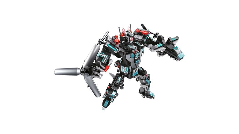 2024年のクリスマスの特別な衣装 Blocos de Montar Cubic 25 em 1 Super Robot 577 Peças ファッション雑貨
