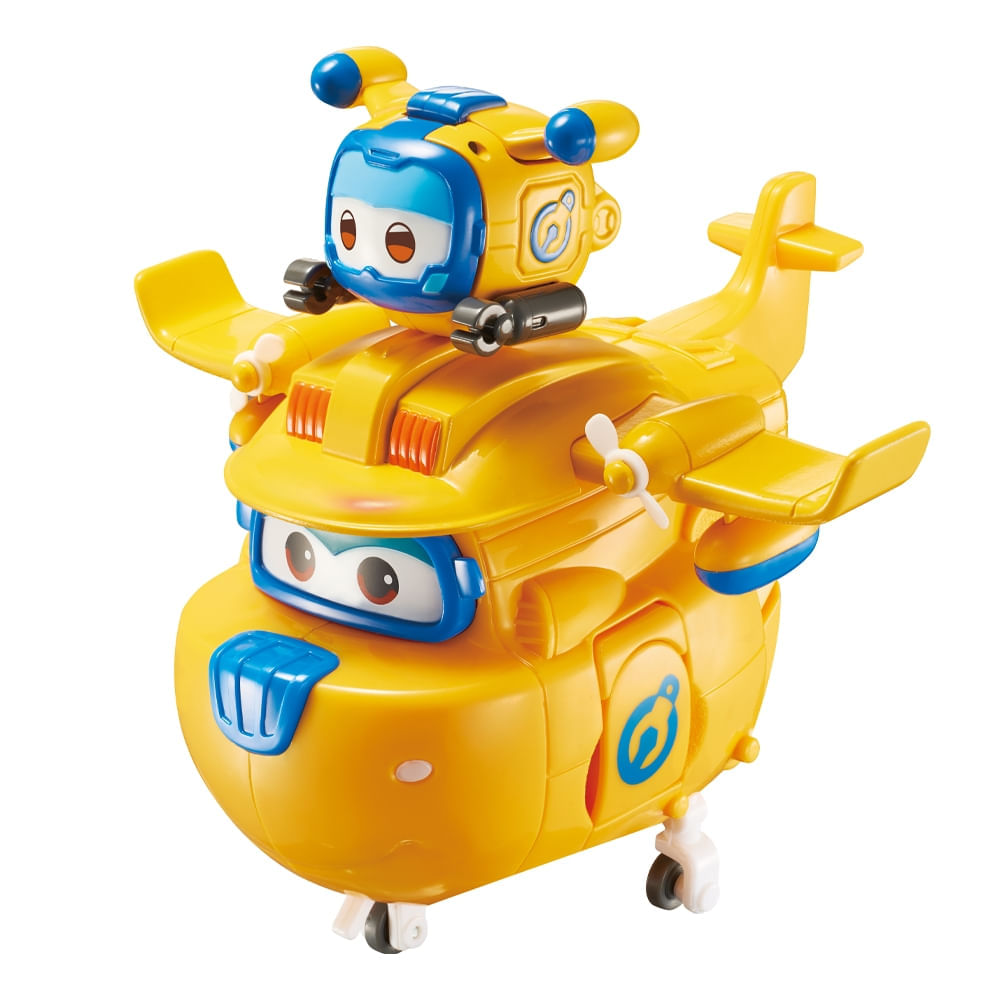 Super Wings Transformável Donnie e Mini Super Pet Multikids