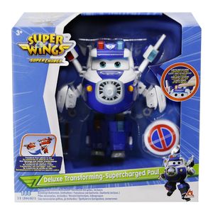 Super Wings Transformável Deluxe Supercharged Paul Multikids - BR1905