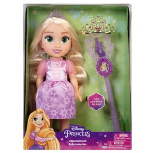 Boneca Princesas Disney Rapunzel com Varinha e Tiara Multikids - BR1928