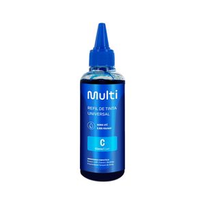 Refil de Tinta Compatível Universal Para Epson HP Canon 100ml Ciano - RF018