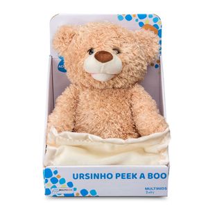Pelúcia Interativa Ursinho Peek-a-boo Multikids Baby - BR1441