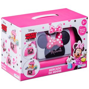 Maleta 3 em 1 Mercado da Minnie Com Som e Acessórios Multikids - BR1570
