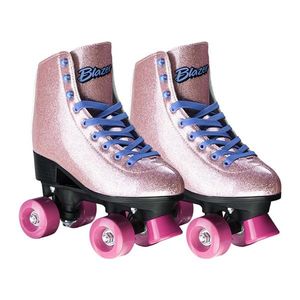 Patins Rollers 4 You Suporta até 90Kg Tam, 37 Rosa com Glitter Multikids - BR926