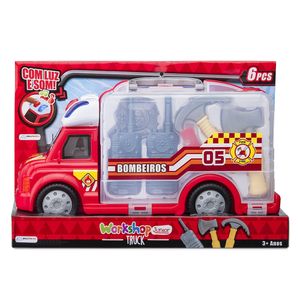 Maleta Caminhão Bombeiro Workshop Jr Truck Multikids - BR898