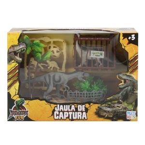 Jurassic Fun Jaula de Captura 12 PC Multikids - BR1781
