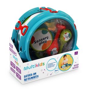Bateria com Instrumentos Primeira Infância Multikids  - BR2094