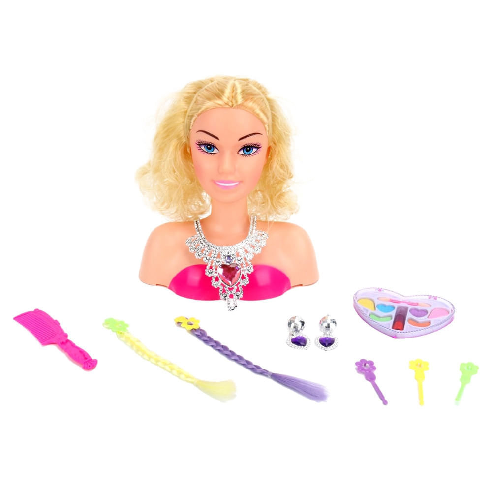 Boneca Make Up Star Super Camarim para Pentear e Maquiar BR1502