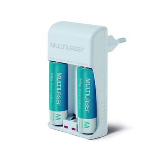 Carregador De Pilhas Multilaser Aa/Aaa + 2 Pilhas Aa 2500Mah- CB048