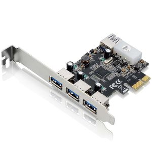 Placa PCI Express USB 3,0 com 3 Portas Frontais + 1 Porta Traseira Multi - GA130