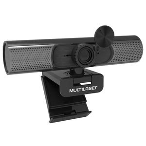 Webcam Ultra Hd 2k 30Fps Autofoco Cancelamento de Ruído Microfone Duplo Conexão Usb Preto - WC053