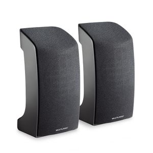 Caixas de Som Multi 2.0 1w Rms Alimentação Usb Conexão P2  Som Estereo Preto - SP093