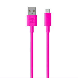 Smartogo Cabo Micro USB Blindado 1,2 Metros Rosa - WI395