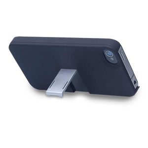 Capa E Suporte Multilaser Para Ios4/4S Preto E Prata - BO324