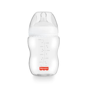 Mamadeira First Moments Clássica Neutra 270ml +2 meses Fisher Price - BB1025