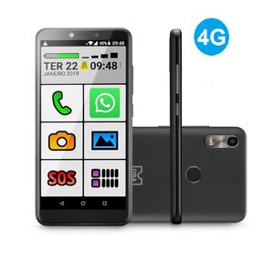 Novo Celular do Idoso 4G com Internet e WhatsApp letras e números grandes 32GB