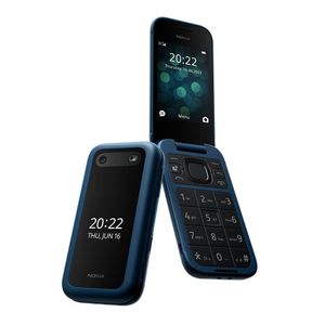 Celular Nokia 2660 Flip 4G Dual Chip + Tela Dupla 2,8" e 1,8" + Botões grandes e emergência Azul - NK122