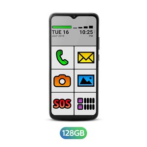 Celular do idoso 128GB com Internet e WhatsApp letras e números grandes 4G