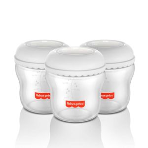Kit 3 Frascos para Armazenar Leite 150 ml Mom's Essentials Frisher Price - BB1077