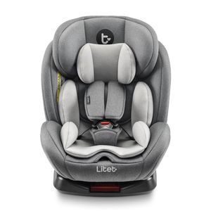 Cadeira Para Auto 0-36 Kgs Isofix Com Rotação Snugfix Preta e Cinza Litet - BB455