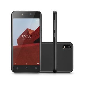 Smartphone Multilaser E 3G 16GB Tela 5,0 Quad Core Câmera traseira 5MP + 5MP frontal Preto - P9101