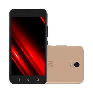 Smartphone Multilaser E Pro 4G 32GB Wi-Fi 5.0 pol. Dual Chip 1GB RAM Câmera 5MP + 5MP Android 11 (Go edition) Quad Core Dourado - P9151