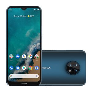 Smartphone Nokia G50 5G 128GB Tela HD+ 6.82 pol. 4GB RAM Câmera Tripla 48MP + Selfie 8MP Android 11 Azul - NK046
