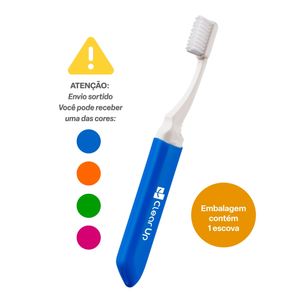 Escova de Dente Travel Clear Up com 1 Unidade (Cores Sortidas) Multi Saúde - HC596