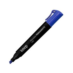 Pincel Marcador Permanente Easy Azul Caixa c/ 12 Unidades Keep - MR050