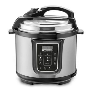 Panela de Pressão Digital 4L 800w-127v c/ Funções Pré Programadas e Função Manter Aquecido Inox Multi - CE096