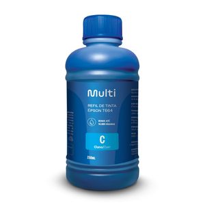 Refil de Tinta para Impressoras Epson 250Ml Ciano Multilaser - RF014