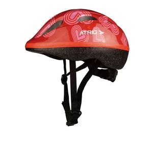Capacete Infantil Ajustável com Ventilação Estampa de Coração PP Atrio - BI039