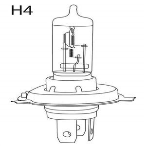 Lâmpada Automotiva H4 12V 55 + 60W Comum UnitáriaMultilaser - AU805