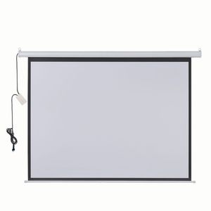 Tela de Projeção Retrátil Elétrica 203 X 152cm 220v - AC355