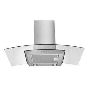Coifa de Vidro Curvo 90cm, Luz LED e 3 Níveis p/ Fogão 6 Bocas 127v-234w Inox Multilaser - CE063