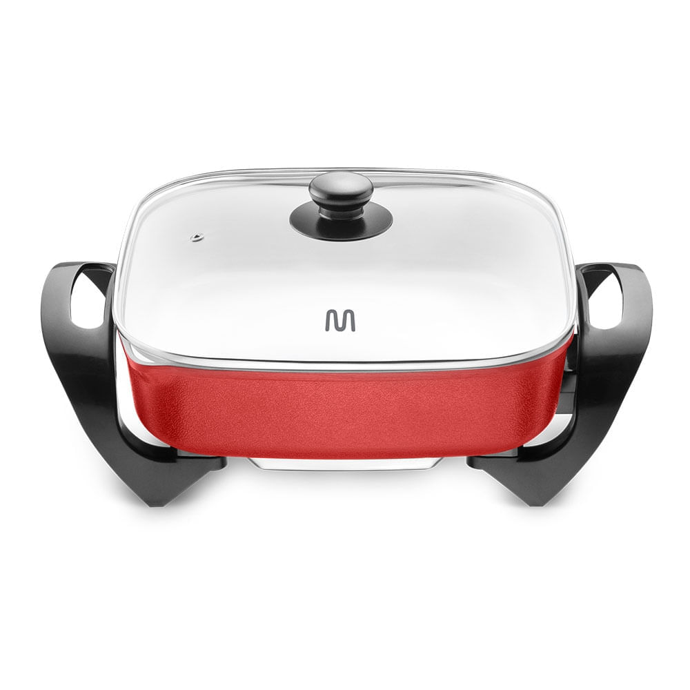 Panela Elétrica Britânia 5,6 Litros 220V - Inox/Vermelho