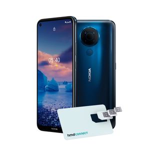 Smartphone Nokia 5,4 128GB, 4GB RAM, Tela 6,39 Pol, Câm Quádrupla com IA + Lentes Ultra-Wide + Cartão SIM HMD Connect - Azul - NK030