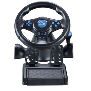 Volante Multilaser Racer 3 Em 1 Para Ps2 Ps3 E Pc - Preto - JS073