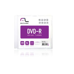 Midia Dvd-R Vel. 08X - 01 Un. Caixa Slim Case - DV017