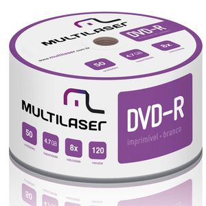 Mídia Multilaser Dvd-R Printable 16X 4,7 Gb - DV052