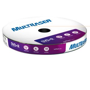 Midia Dvd+R Vel. 08X - 10 Un.Dual Layer 8.5 Gb - DV045